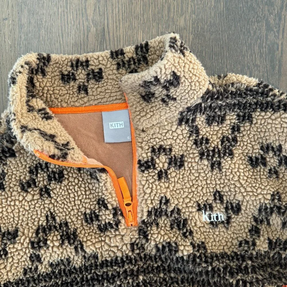 KITH Sherpa Quarter Zip (Rare Pattern) - Picture 3 of 4